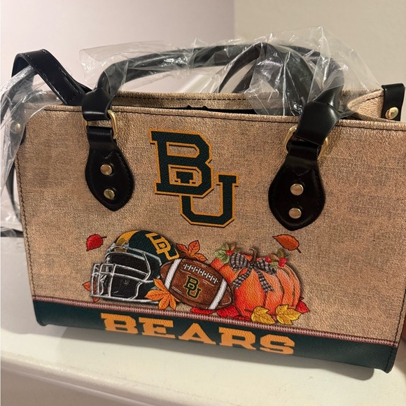 baylor university Handbags - BU Bears Themed Bag with Green and Gold Accents